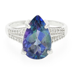 Bague en argent et Topaze Neptune