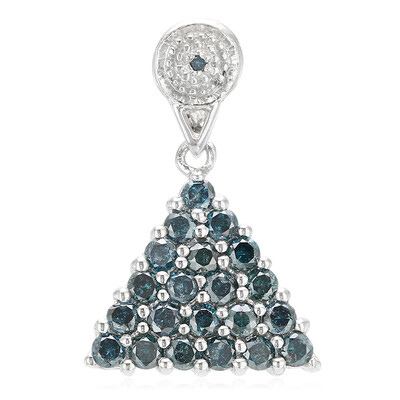 Pendentif en argent et Diamant fantaisie
