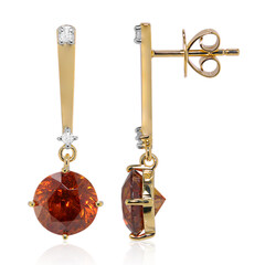 Boucles d'oreilles en or et Sphalérite d’Espagne (Tenner Diniz)