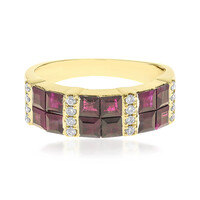 Bague en or et Rubis AAA du Mozambique (CIRARI)
