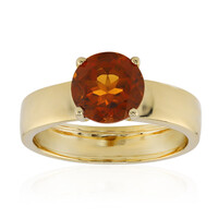 Bague en argent et Citrine Madère