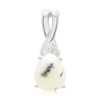 Pendentif en argent et Agate dendritique