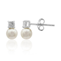 Boucles d'oreilles en argent et Perle de culture d'eau douce
