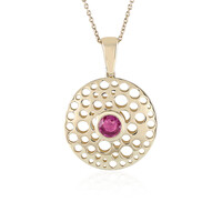 Collier en or et Saphir rose de Madagascar (Ornaments by de Melo)