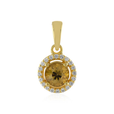 Pendentif en argent et Zircon jaune