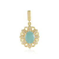 Pendentif en argent et Grandidierite