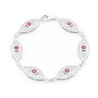 Bracelet en argent et Grenat de Lindi