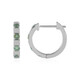 Boucles d'oreilles en argent et Alexandrite