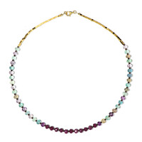 Collier en argent et Fluorite
