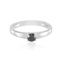Bague en argent et Diamant noir