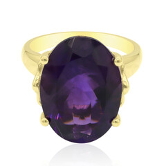 Bague en or et Améthyste de Zambie