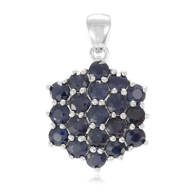 Pendentif en argent et Saphir bleu