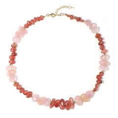 Collier en argent et Rhodochrosite