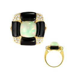 Bague en or et Opale Welo AAA (CIRARI)