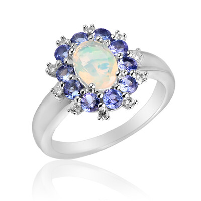 Bague en argent et Opale Welo