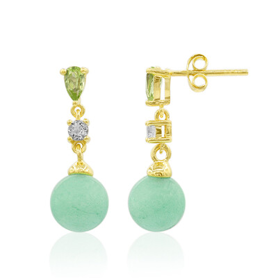Boucles d'oreilles en argent et Aventurine