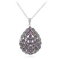 Collier en argent et Quartz mystique