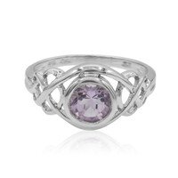 Bague en argent et Améthyste Rose de France