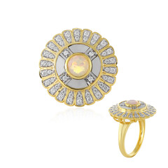 Bague en argent et Opale Welo