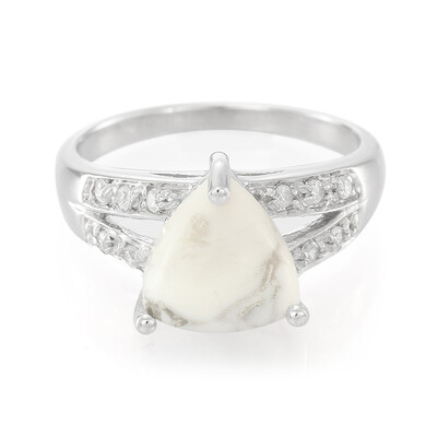 Bague en argent et Howlite