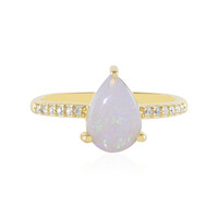 Bague en argent et Opale d'Australie