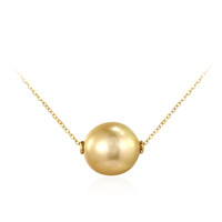 Collier en or et Perle dorée des mers du sud (TPC)