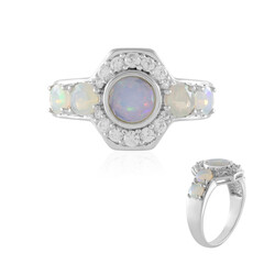 Bague en argent et Opale Welo