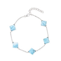 Bracelet en argent et Larimar