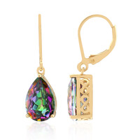 Boucles d'oreilles en argent et Quartz mystique