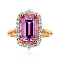 Bague en or et Diaspora rose (AMAYANI)