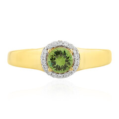 Bague en argent et Démantoïde de Russie