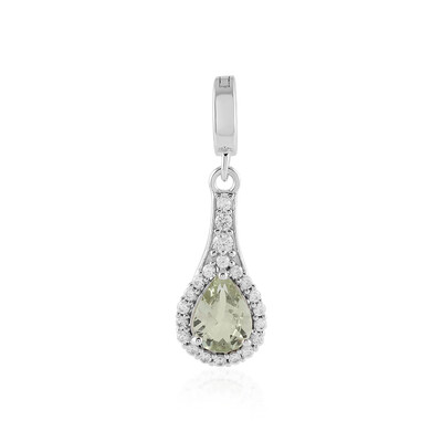 Pendentif en argent et Grenat vert menthe de Merelani