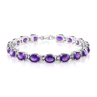 Bracelet en argent et Améthyste de Zambie