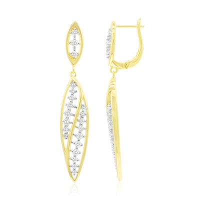 Boucles d'oreilles en or et Diamant SI1 (G) (Annette)