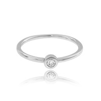 Bague en platine et Diamant Flawless (F) (LUCENT DIAMONDS)