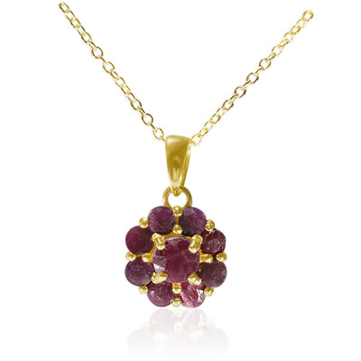Collier en argent et Rubis