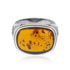 Bague en argent et Ambre baltique