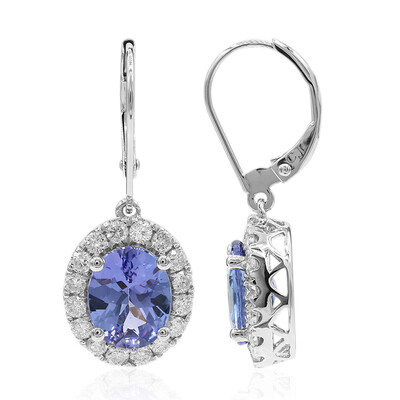 Boucles d'oreilles en or et Tanzanite AAA (CIRARI)