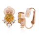 Boucles d'oreilles en argent et Citrine