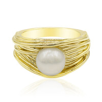 Bague en argent et Perle de culture d'eau douce (TPC)