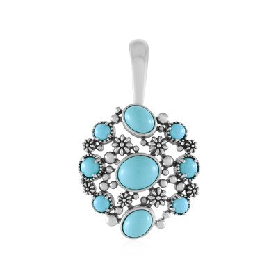 Pendentif en argent et Turquoise Sleeping Beauty (Desert Chic)