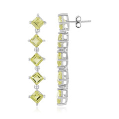 Boucles d'oreilles en argent et Quartz de l'Ouro Verde