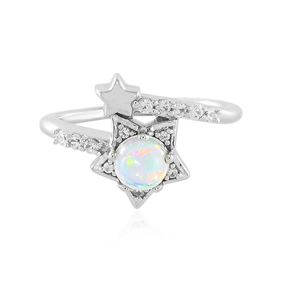 Bague en argent et Opale Welo