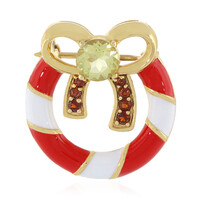 Broche en argent et Quartz de l'Ouro Verde
