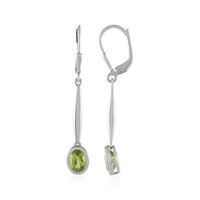 Boucles d'oreilles en argent et Péridot (KM by Juwelo)