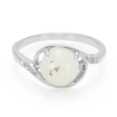 Bague en argent et Agate dendritique