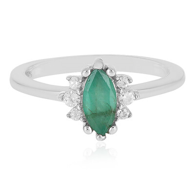 Bague en argent et Emeraude de Socoto