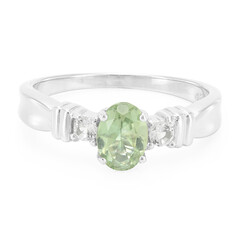 Bague en argent et Apatite de Russie
