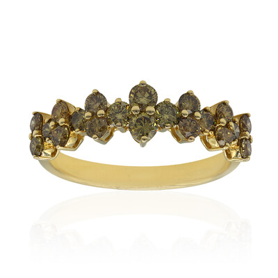 Bague en or et Diamant vert SI1 (CIRARI)