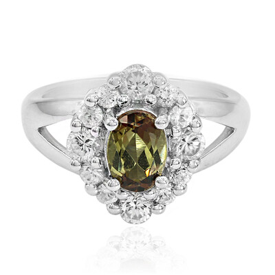 Bague en argent et Andalousite